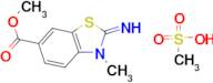 Methanesulfonic acid; methyl 2-imino-3-methyl-2,3-dihydro-1,3-benzothiazole-6-carboxylate