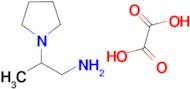 2-(pyrrolidin-1-yl)propan-1-amine; oxalic acid