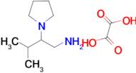 3-methyl-2-(pyrrolidin-1-yl)butan-1-amine; oxalic acid