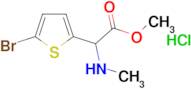 Methyl 2-(5-bromothiophen-2-yl)-2-(methylamino)acetate hydrochloride