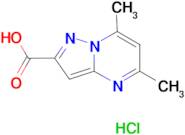 5,7-dimethylpyrazolo[1,5-a]pyrimidine-2-carboxylic acid hydrochloride