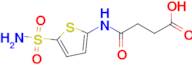 3-[(5-sulfamoylthiophen-2-yl)carbamoyl]propanoic acid