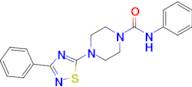 N-Phenyl-4-(3-phenyl-1,2,4-thiadiazol-5-yl)piperazine-1-carboxamide