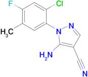 5-Amino-1-(2-chloro-4-fluoro-5-methyl-phenyl)-1H-pyrazole-4-carbonitrile