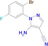 5-Amino-1-(2-bromo-5-fluoro-phenyl)-1H-pyrazole-4-carbonitrile
