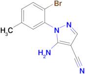 5-Amino-1-(2-bromo-5-methyl-phenyl)-1H-pyrazole-4-carbonitrile