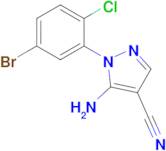 5-Amino-1-(5-bromo-2-chloro-phenyl)-1H-pyrazole-4-carbonitrile