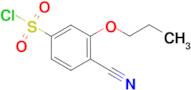 4-Cyano-3-propoxy-benzenesulfonyl chloride