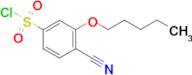 4-Cyano-3-pentyloxy-benzenesulfonyl chloride