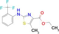 5-Methyl-2-(2-trifluoromethyl-phenylamino)-thiazole-4-carboxylic acid ethyl ester