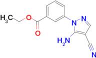 3-(5-Amino-4-cyano-pyrazol-1-yl)-benzoic acid ethyl ester