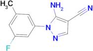 5-Amino-1-(3-fluoro-5-methyl-phenyl)-1H-pyrazole-4-carbonitrile