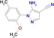 5-Amino-1-(2-methoxy-5-methyl-phenyl)-1H-pyrazole-4-carbonitrile