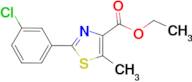 2-(3-Chloro-phenyl)-5-methyl-thiazole-4-carboxylic acid ethyl ester