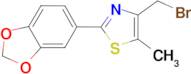 2-Benzo[1,3]dioxol-5-yl-4-bromomethyl-5-methyl-thiazole