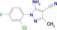 5-Amino-1-(2-chloro-4-fluoro-phenyl)-3-methyl-1H-pyrazole-4-carbonitrile