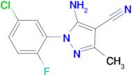 5-Amino-1-(5-chloro-2-fluoro-phenyl)-3-methyl-1H-pyrazole-4-carbonitrile