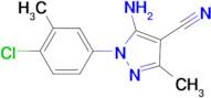 5-Amino-1-(4-chloro-3-methyl-phenyl)-3-methyl-1H-pyrazole-4-carbonitrile