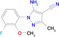 5-Amino-1-(3-fluoro-2-methoxy-phenyl)-3-methyl-1H-pyrazole-4-carbonitrile