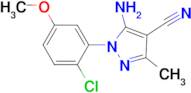 5-Amino-1-(2-chloro-5-methoxy-phenyl)-3-methyl-1H-pyrazole-4-carbonitrile