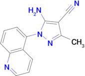 5-Amino-3-methyl-1-quinolin-5-yl-1H-pyrazole-4-carbonitrile