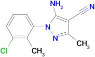 5-Amino-1-(3-chloro-2-methyl-phenyl)-3-methyl-1H-pyrazole-4-carbonitrile
