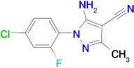 5-Amino-1-(4-chloro-2-fluoro-phenyl)-3-methyl-1H-pyrazole-4-carbonitrile