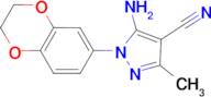5-Amino-1-(2,3-dihydro-benzo[1,4]dioxin-6-yl)-3-methyl-1H-pyrazole-4-carbonitrile