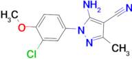 5-Amino-1-(3-chloro-4-methoxy-phenyl)-3-methyl-1H-pyrazole-4-carbonitrile