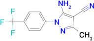 5-Amino-3-methyl-1-(4-trifluoromethyl-phenyl)-1H-pyrazole-4-carbonitrile