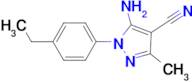 5-Amino-1-(4-ethyl-phenyl)-3-methyl-1H-pyrazole-4-carbonitrile