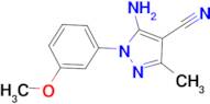 5-Amino-1-(3-methoxy-phenyl)-3-methyl-1H-pyrazole-4-carbonitrile