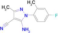 5-Amino-1-(4-fluoro-2-methyl-phenyl)-3-methyl-1H-pyrazole-4-carbonitrile