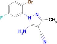 5-Amino-1-(2-bromo-5-fluoro-phenyl)-3-methyl-1H-pyrazole-4-carbonitrile