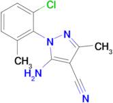 5-Amino-1-(2-chloro-6-methyl-phenyl)-3-methyl-1H-pyrazole-4-carbonitrile