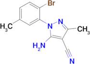 5-Amino-1-(2-bromo-5-methyl-phenyl)-3-methyl-1H-pyrazole-4-carbonitrile