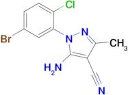 5-Amino-1-(5-bromo-2-chloro-phenyl)-3-methyl-1H-pyrazole-4-carbonitrile