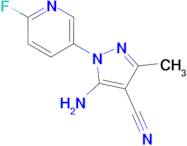 5-Amino-1-(6-fluoro-pyridin-3-yl)-3-methyl-1H-pyrazole-4-carbonitrile