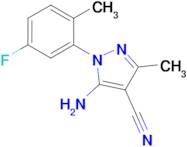 5-Amino-1-(5-fluoro-2-methyl-phenyl)-3-methyl-1H-pyrazole-4-carbonitrile