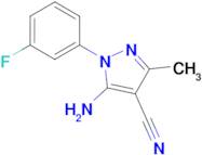 5-Amino-1-(3-fluoro-phenyl)-3-methyl-1H-pyrazole-4-carbonitrile