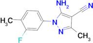 5-Amino-1-(3-fluoro-4-methyl-phenyl)-3-methyl-1H-pyrazole-4-carbonitrile
