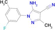 5-Amino-1-(3-fluoro-5-methyl-phenyl)-3-methyl-1H-pyrazole-4-carbonitrile