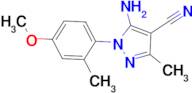 5-Amino-1-(4-methoxy-2-methyl-phenyl)-3-methyl-1H-pyrazole-4-carbonitrile