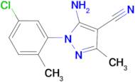 5-Amino-1-(5-chloro-2-methyl-phenyl)-3-methyl-1H-pyrazole-4-carbonitrile