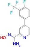 4-(4-Fluoro-3-trifluoromethyl-phenyl)-N-hydroxy-pyridine-2-carboxamidine