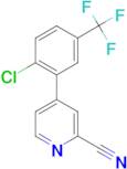 4-(2-Chloro-5-trifluoromethyl-phenyl)-pyridine-2-carbonitrile