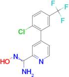 4-(2-Chloro-5-trifluoromethyl-phenyl)-N-hydroxy-pyridine-2-carboxamidine