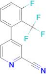 4-(3-Fluoro-2-trifluoromethyl-phenyl)-pyridine-2-carbonitrile