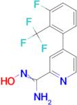 4-(3-Fluoro-2-trifluoromethyl-phenyl)-N-hydroxy-pyridine-2-carboxamidine