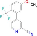 4-(5-Methoxy-2-trifluoromethyl-phenyl)-pyridine-2-carbonitrile